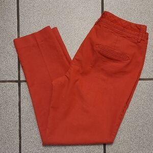 Cato Bold Red-Orange Dress Pants, 8